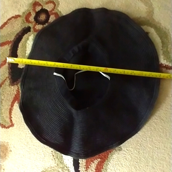 Hat Wide brim straw weaved style Hat adjustable wire trim - Picture 12 of 16
